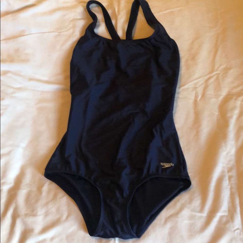 Speedo classic racer-back one piece bathing suit